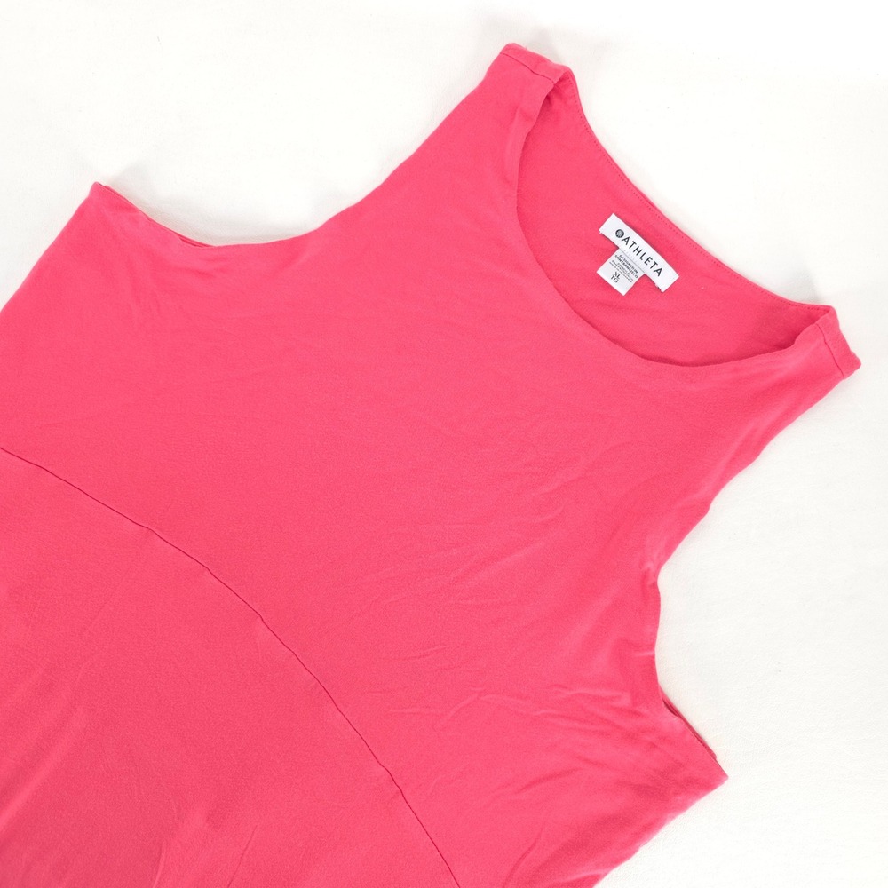 Athleta Santorini Thera Dress Coral‎ Pink Womens XL Athletic Activewear Tennis